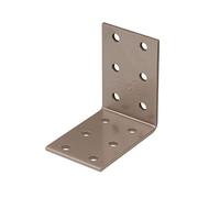 Alberts 300487 DURAVIS®® Équerre d'assemblage | couleur beige perle, double plastification RAL 1035 | 60 x 60 x 40 mm