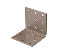 Alberts 300494 DURAVIS®® Équerre d'assemblage | couleur beige perle, double plastification RAL 1035 | 60 x 60 x 60 mm