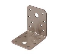Alberts 300548 DURAVIS®® Équerre renforcée | couleur beige perle, double plastification | 70 x 70 x 55 mm