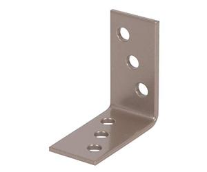 Alberts 300609 DURAVIS®® Équerre d'assemblage | couleur beige perle, double plastification RAL 1035 | 40 x 40 x 20 mm