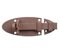 Alberts 300661 DURAVIS®® Verrou porte-cadenas | avec poignée plate | couleur rouille, double plastification | platine 90 x 44 mm