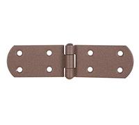 Alberts 300739 DURAVIS®® Charnière de malle | avec goupille rivetée | couleur rouille, double plastification | 135 x 35 x 2 mm