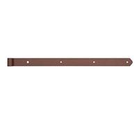 Alberts 300838 DURAVIS®®Penture | droite, bout arrondi | couleur rouille, double plastification | gond Ø 13 mm | 600 x 40 mm