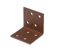 Alberts 301279 DURAVIS®® Équerre d'assemblage | couleur rouille, double plastification | 40 x 40 x 40 mm