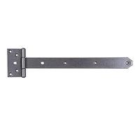 Alberts 301460 DURAVIS® Penture anglaise | avec goupille rivetée | en noir diamant, à couche duplex | penture 391 x 40 mm | charnière 59 x 103 mm