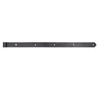Alberts 301507 DURAVIS®®Penture | droite, bout arrondi | couleur noir diamant, double plastification | gond Ø 16 mm | 800 x 45 mm