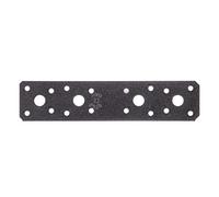 Alberts 301668 DURAVIS®® Platine d'assemblage | couleur noir diamant, double plastification | 180 x 40 x 3 mm