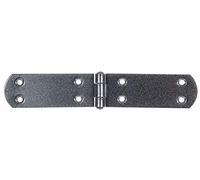 Alberts 301675 DURAVIS® Charnière de malle | avec goupille rivetée | en noir diamant, à couche duplex | taille 195 x 35 x 2 mm