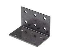 Alberts 301798 DURAVIS®® Équerre d'assemblage | couleur noir diamant, double plastification | 40 x 40 x 60 mm