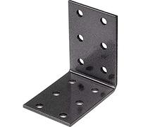 Alberts 301804 DURAVIS® Équerre multi-trous | en noir diamant, à couche duplex | taille 60 x 60 x 40 mm