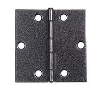 Alberts 301842 DURAVIS® Charnière | carrée | en noir diamant, à couche duplex | taille 60 x 60 x 1 mm