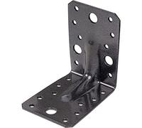 Alberts 301873 DURAVIS®® Équerre renforcée | couleur noir diamant, double plastification | 90 x 90 x 65 mm