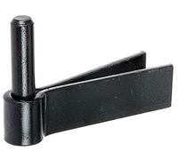 Alberts 306656 Gond à sceller | crochet en F | laquée noire | cote axe Ø14 mm | 92 x 30 mm