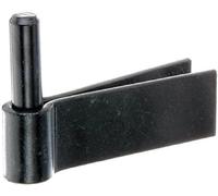 Alberts 306663 Gond à sceller | Crochet de scellement F | Laque noire à tremper | Dimension de la broche Ø16 mm | 105 x 40 mm