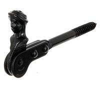 Alberts 307103 Arrêt de volet tête bergère | à visser ou à sceller | laquée noire | 126,5 mm