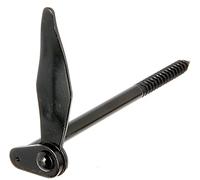 Alberts 307158 Arrêt de volet | Marseillais, à visser | acier, laqué noir cataphorèse | 180 mm