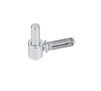 Alberts 307370 Gond à visser | avec filetage métrique | zingué | cote axe Ø16 mm | 65 x 33 mm
