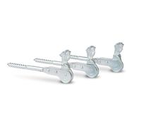 Alberts 307493 Arrêt de volet tête bergère | à visser ou à sceller | zingué | 126,5 mm | Set de 3 pièces