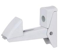 Alberts 307769 Arrêt de volet | fermeture automatique | aluminium, laqué blanc | écartement arrêt - platine 15-50 mm