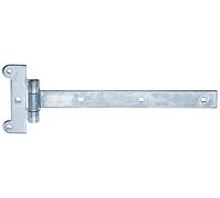 Alberts 308834 Penture festonnée | avec goupille rivetée | zinguée | bande 291 x 30 mm | charnière 115 x 45 mm
