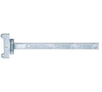 Alberts 308841 Penture festonnée | avec goupille rivetée | zinguée | bande 391 x 30 mm | charnière 115 x 45 mm