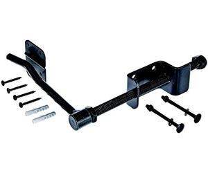 Alberts 309367 Arrêt de volets à poignée | galvanisé noir | 180 mm | Set de 2 pièces