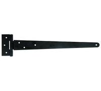 Alberts 309879 Penture anglaise | laque noire pour immersion | penture 397 x 46 mm | charnière 90 x 40 mm