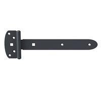 Alberts 310653 Penture anglaise Ovado | avec goupille rivetée | plastifiée gris graphite | penture 242 x 34 mm | charnière 90 x 45 mm