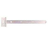 Alberts 310813 Penture anglaise | avec goupille rivetée | passivée | penture 393,5 x 34 mm | charnière 92 x 44 mm