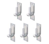 Alberts 311032 Gond sur platine | dans les modèles avec crochet DI ou DII | passivé | cote axe Ø16 mm | platine 115 x 40 mm | Set de 5 pièces