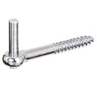 Alberts 312084 Gond à visser | crochet en J, avec filetage coupé | passivé | cote axe Ø10 mm | longueur 120 mm