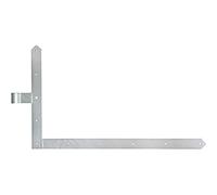 Alberts 312978 Penture équerre | modèles pour portail, portails de garage et portails à cadre | galvanisée à chaud | gond Ø20 mm | taille 600 x 1000 mm
