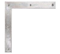 Alberts 313098 Équerre de fenêtre renforcée | bichromatée | 300 x 300 x 40 mm