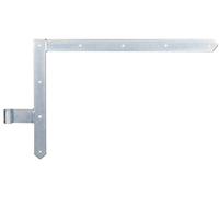 Alberts Tofuhaus Penture équerre 313104 - passivée, gond Ø16 mm, 400 x 600 mm pour portail