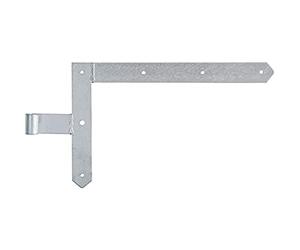 Alberts 313166 Penture équerre | modèles pour portail, portails de garage et portails à cadre | galvanisée à chaud | gond Ø13 mm | taille 400 x 400 mm