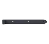 Alberts 314026 Penture Ovado | galvanisée, plastifiée, en gris graphite | gond Ø 13 mm | taille 400 x 40 mm