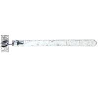 Alberts 318277 Penture | droite, bout arrondi, réglable de 30 mm | galvanisée à chaud | 460 x 40 mm