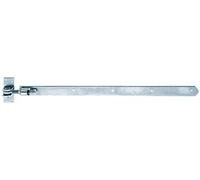 Alberts 318338 Penture | droite, bout arrondi, réglable de 30 mm | zinguée | 660 x 40 mm