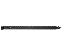 Alberts 320409 Penture avec pointes décoratives | en différentes versions | noire | gond Ø16 mm | taille 820 x 45 mm