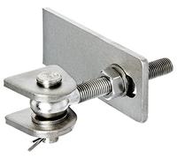 Alberts 326203 Paumelle de porte | pour ouverture à 180° | modèle long | vis et écrous galvanisés à chaud, boulons et goupille en acier inoxydable | filetage M16