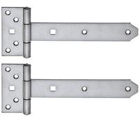 Alberts 327231 Penture anglaise | avec goupille rivetée | acier inoxydable | penture 192 x 34 mm | charnière 92 x 44 mm | Set de 2 pièces