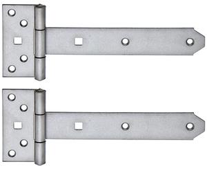 Alberts 327231 Penture anglaise | avec goupille rivetée | acier inoxydable | penture 192 x 34 mm | charnière 92 x 44 mm | Set de 2 pièces
