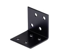 Alberts 327309 Connecteur d'angle Galvanisé Noir-Revêtement plastique-40 x 40 x 40 mm