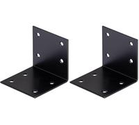 Alberts 329501 Equerre large - noire - plastifiée - 60 x 60 x 60 mm (Lot de 2)