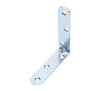 Alberts 329907 Équerre de chaise | avec extrémités arrondies | zingué | 80 x 80 x 19 mm | Set de 40 pièces