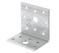 Alberts 329921 Équerre d'assemblage | galvanisée Sendzimir | 40 x 60 x 60 mm | Set de 18