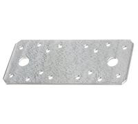 Alberts 330057 Platine d'assemblage | galvanisée Sendzimir | 133 x 55 mm