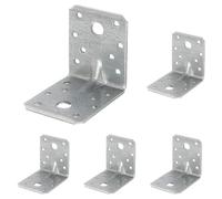 Alberts 330354 Équerre renforcée | galvanisée Sendzimir | 70 x 70 x 55 mm (Lot de 5)