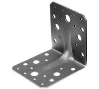 Alberts 330521 Équerre renforcée | galvanisée Sendzimir | 105 x 105 x 90 mm | Set de 12 pièces