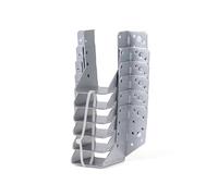 Alberts 331375 Support U | type A - ailes extérieures | galvanisé Sendzimir | 60 x 100 mm | Set de 6 pièces